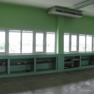 หน้าต่างuPVCบานเปิดเดี่ยวงานโรงเรียน